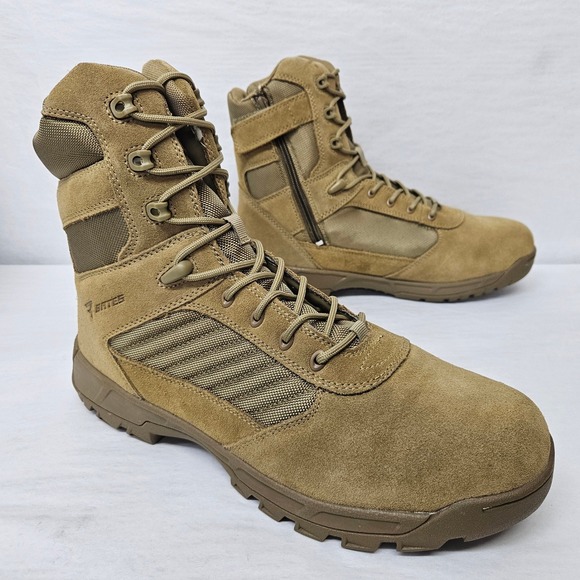 Bates Tactical Sport 2 Boots Tall Side Zip E03181 Coyote Brown Men\'s Size 14 main image 4